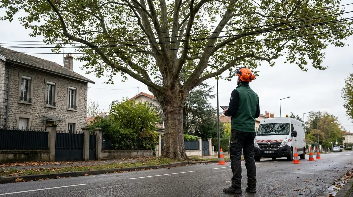 Élagage près des lignes électriques : sécurité et règles (Rhône)